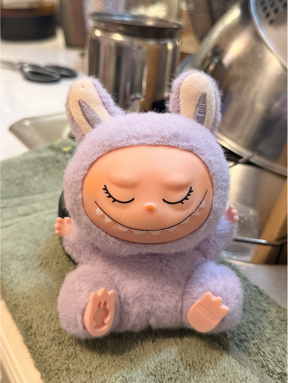 Labubu Purple ZIZI Pop Mart The Monsters - Have a seat Vinyl Plush series